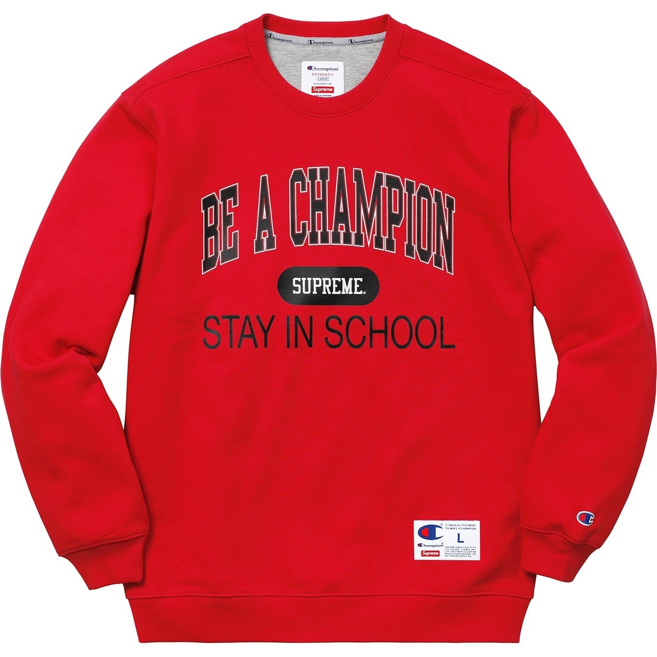 Supreme®/Champion® Stay In School Crewneck view 8